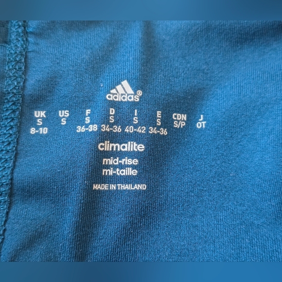 Adidas Climalite Mid Rise 3/4 Leggings Size Small (8/10) - Picture 13 of 16